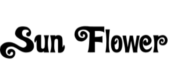 Sun Flower Font Preview