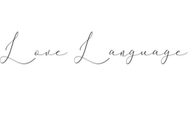Love Language Font Preview