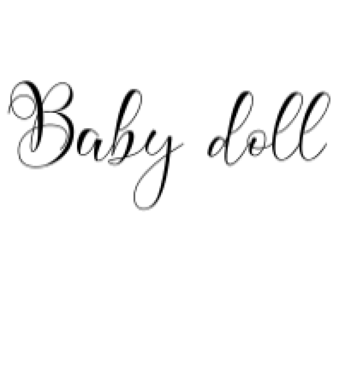 Baby Doll Font Preview