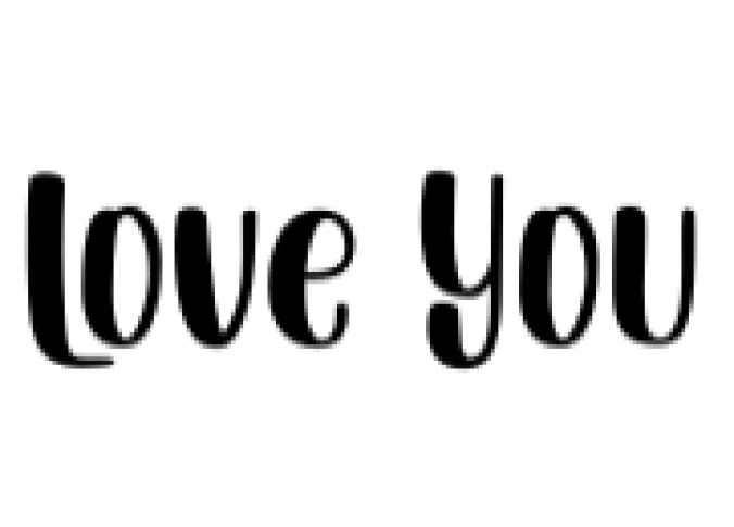 Love You Font Preview