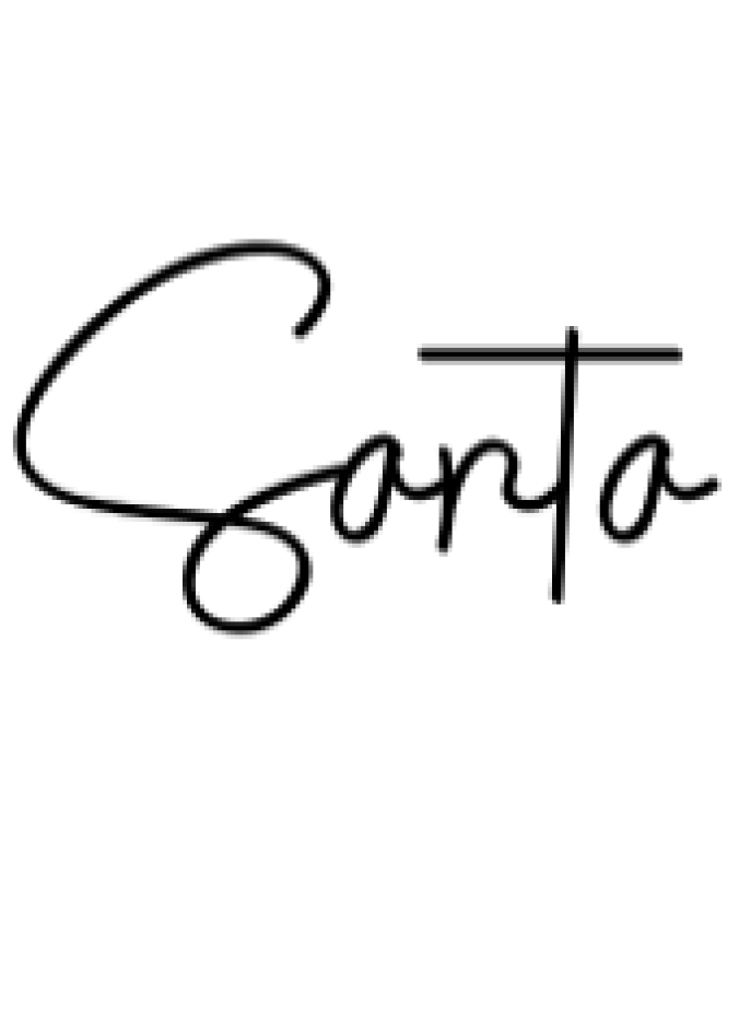 Santa Font Preview