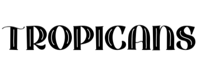 Tropicans Font Preview