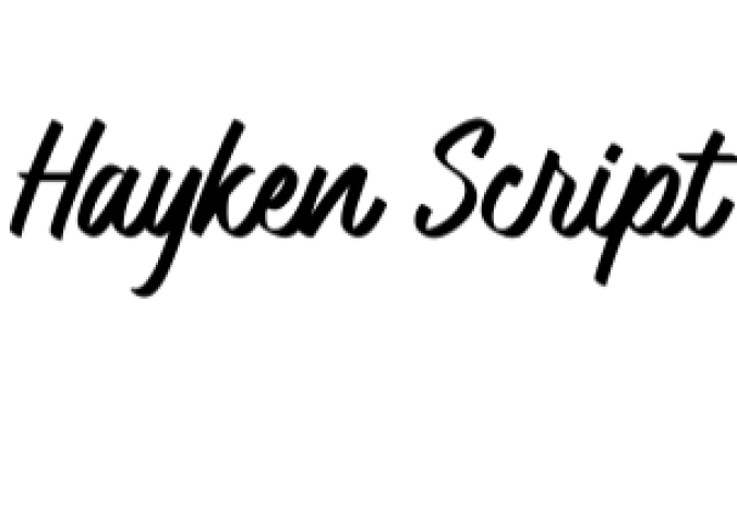 Hayken Script Font Preview