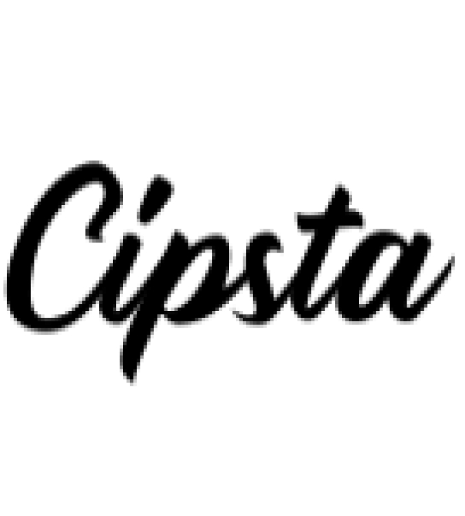 Cipsta Scipt Font Preview