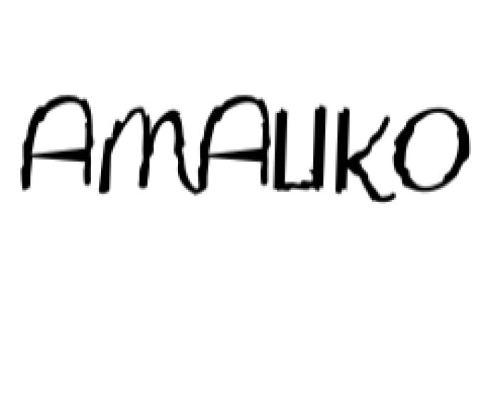Amaliko Font Preview