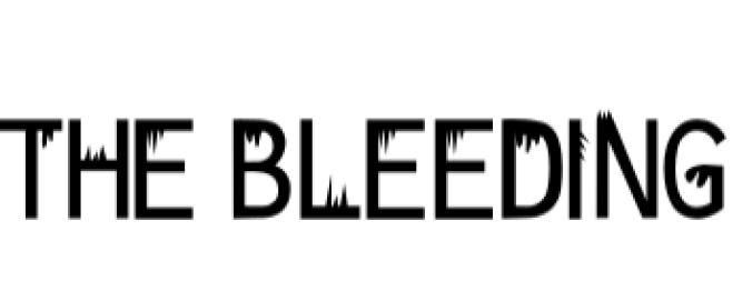 The Bleeding Font Preview
