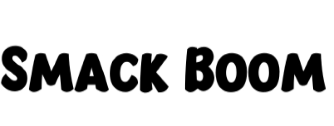 Smack Boom Font Preview