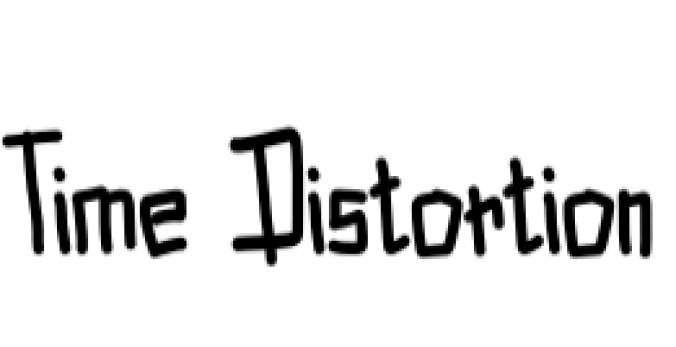 Time Distortion Font Preview