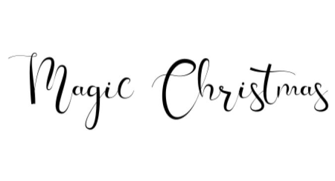 Magic Christmas Font Preview