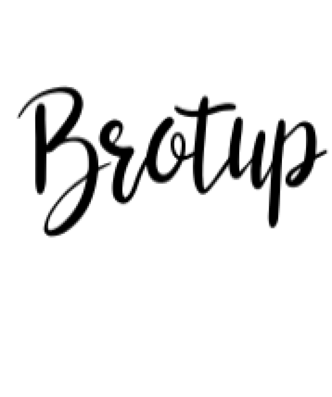 Brotup Font Preview