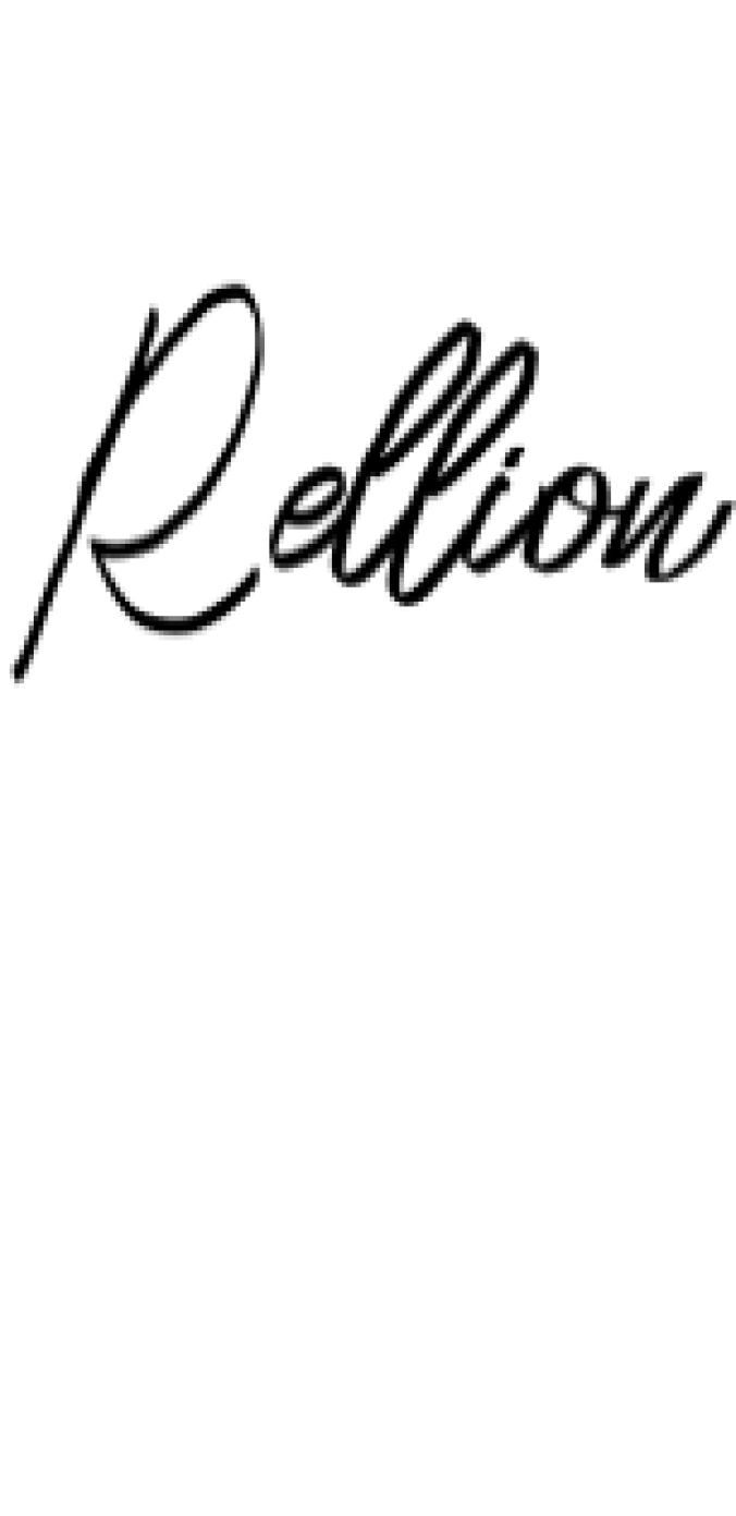 Rellion Font Preview