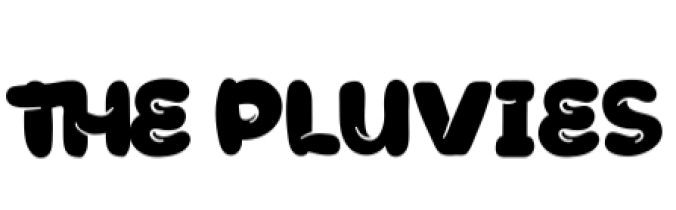 The Pluvies Font Preview