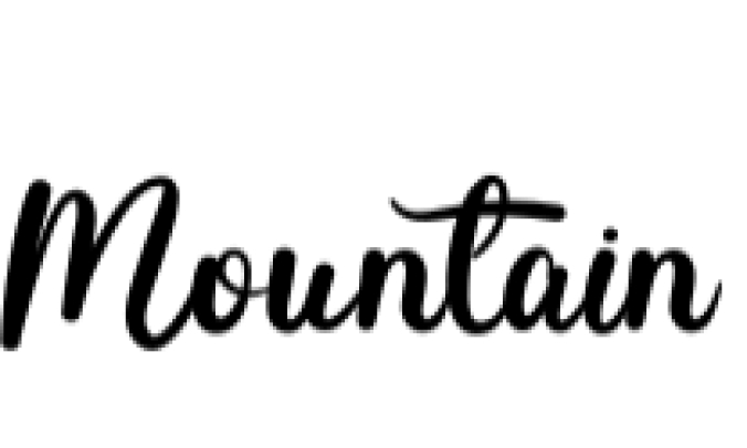 Mountain Font Preview