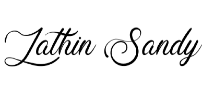 Lathin Sandy Font Preview