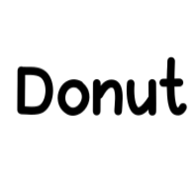 Donut Font Preview