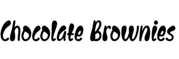 Chocolate Brownies Font Preview