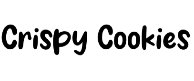 Crispy Cookies Font Preview