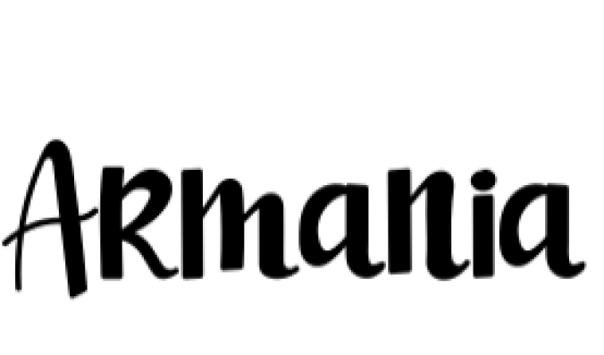 Armania Font Preview