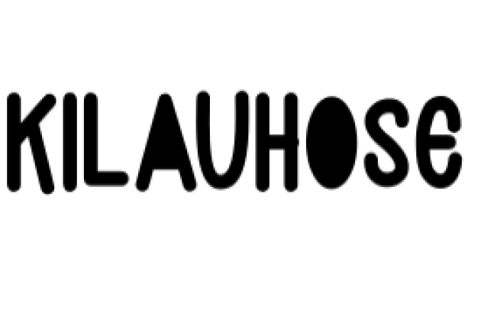 Kilauhose Font Preview