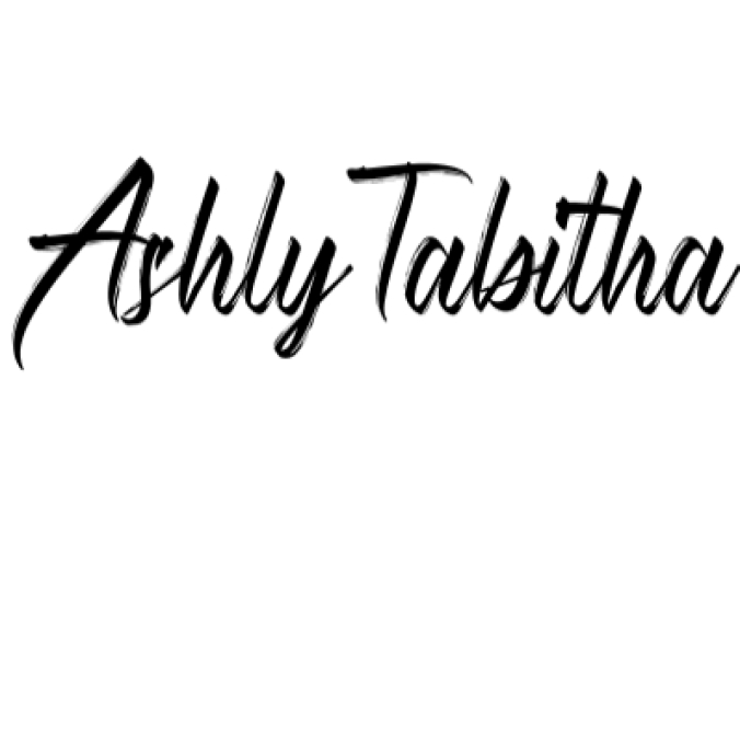 Ashly Tabitha Font Preview