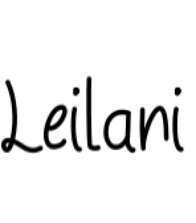 Lilani Font Preview
