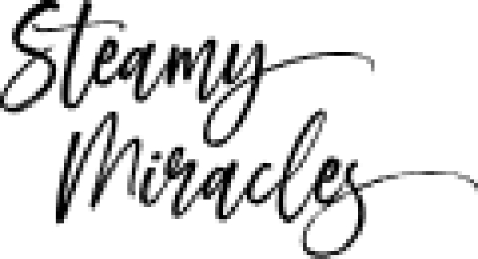 Steamy Miracles Font Preview