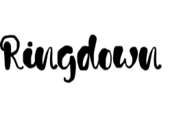 Ringdown Font Preview