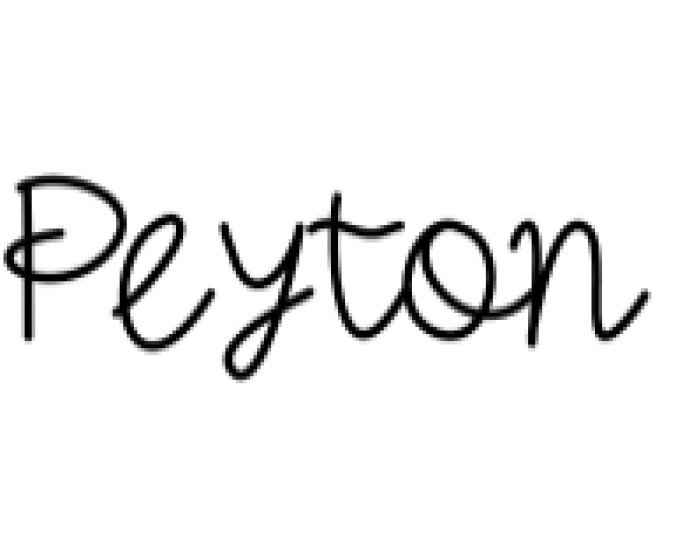 Peyton Font Preview