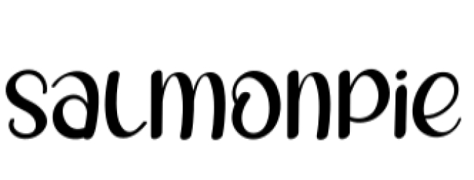 Salmonpie Font Preview
