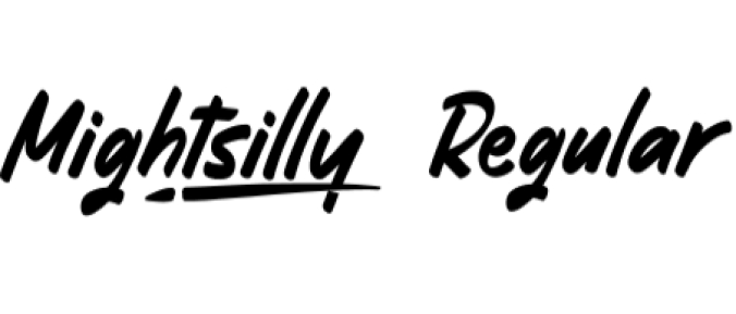 Mightsilly Font Preview