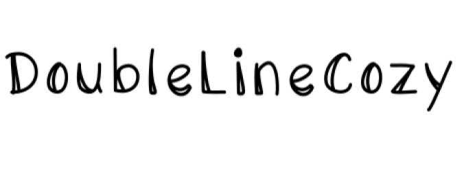 Double Line Cozy Font Preview