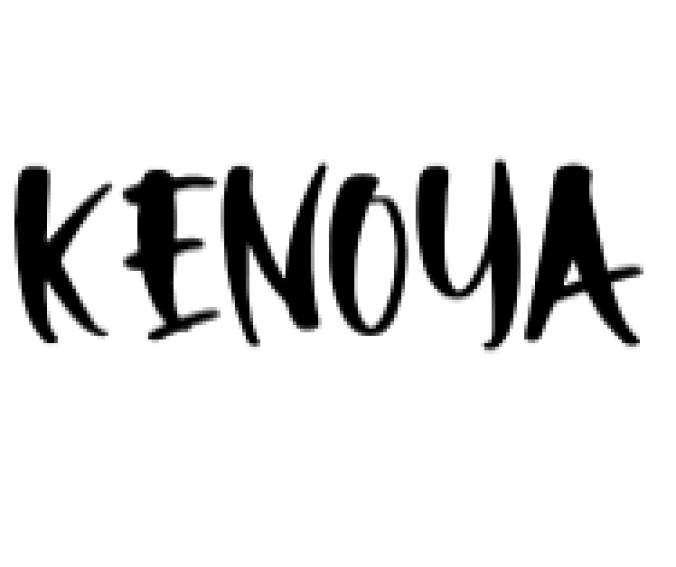 Kenoya Font Preview