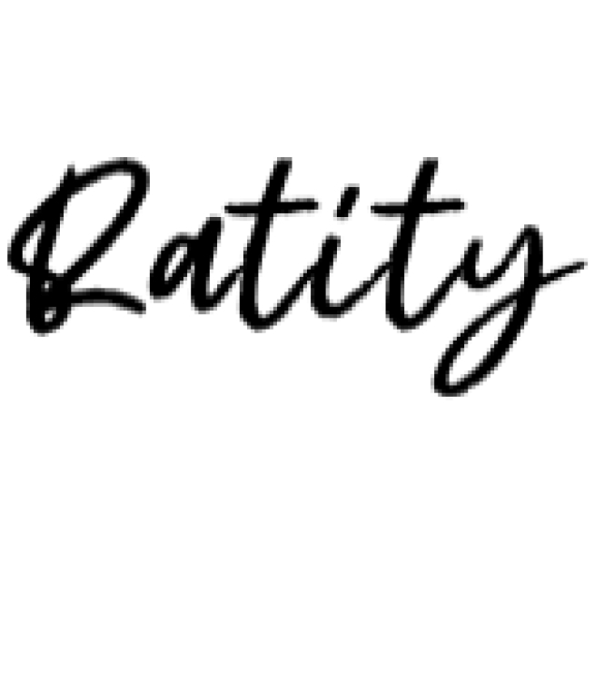 Ratity Font Preview