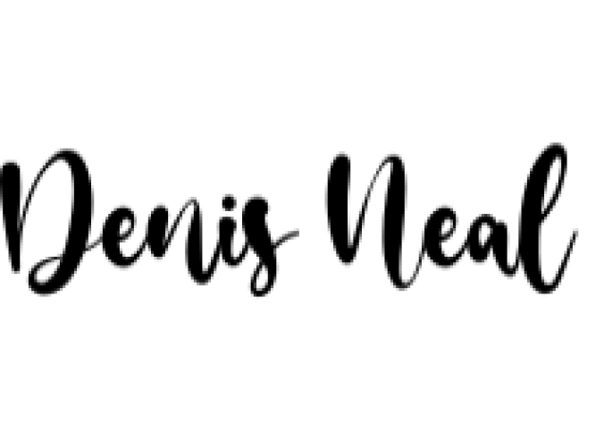 Denis Neal Font Preview