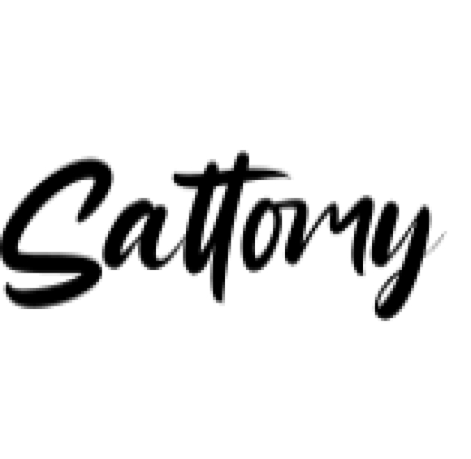 Sattomy Font Preview