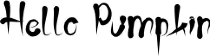Hello Pumpki Font Preview