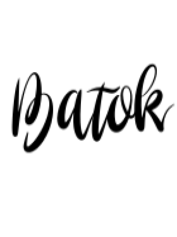 Batok Script Font Preview