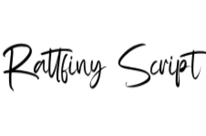 Rattfiny Script Font Preview