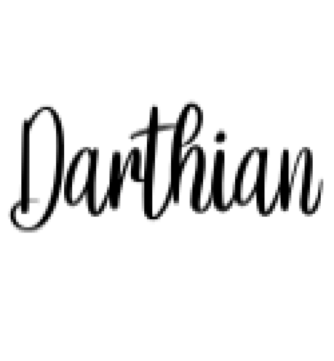 Darthian Font Font Preview