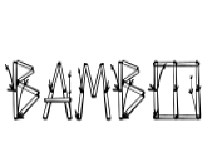Bamboo Font Preview