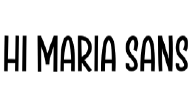 Hi Maria Font Preview
