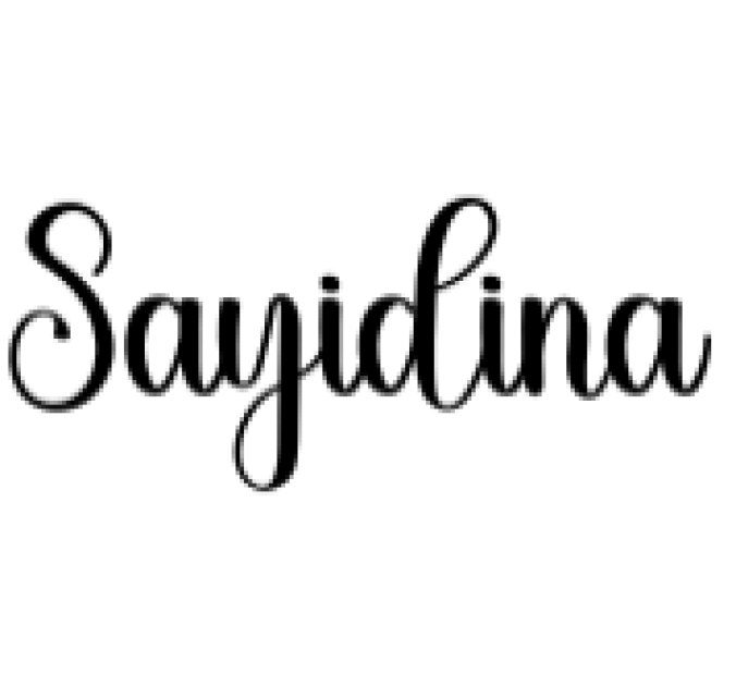 Sayidina Font Preview