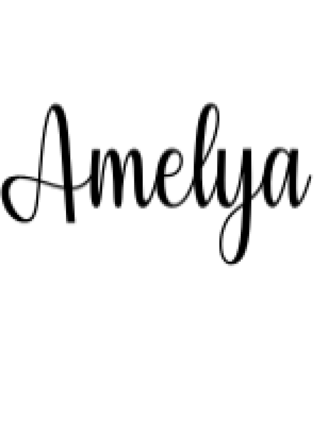 Amelya Font Preview