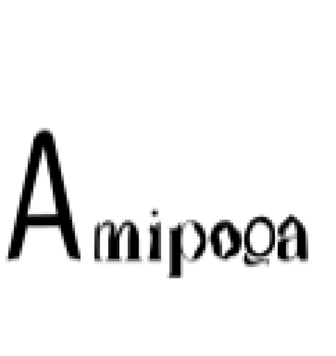 Amipoga Font Preview