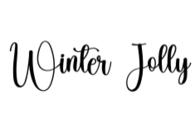 Winter Jolly Font Preview