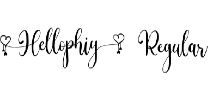 Hellophiy Font Preview