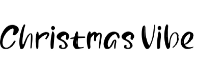 Christmas Vibe Font Preview