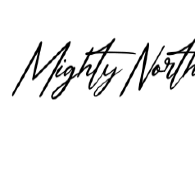 Might North Font Preview