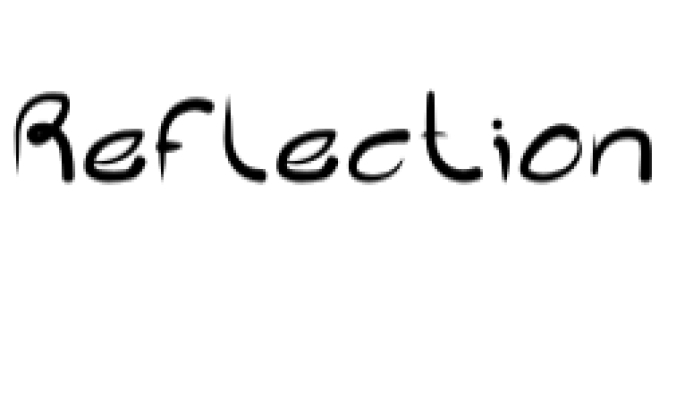 Reflection Font Preview