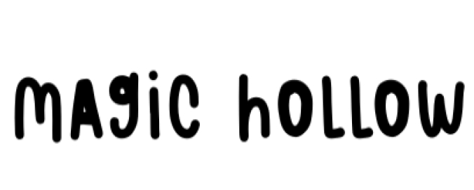 Magic Hollow Font Preview